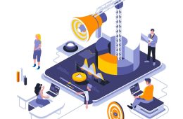 digital-marketing-isometric-design-vector-bloackchain